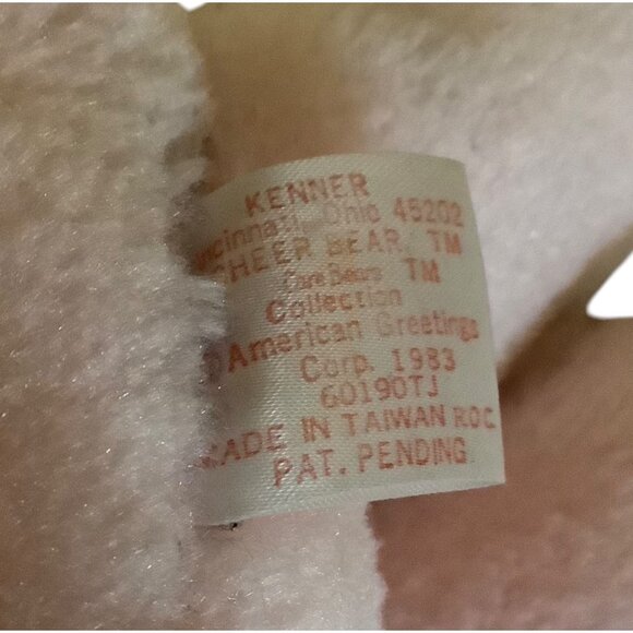 Care Bears Kenner Vintage 1983 Cheer Rainbow Bear Plush Toy 13" Pink Stuffed Ani - Picture 6 of 7